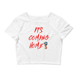 It's Coming Home Crop Tee - White